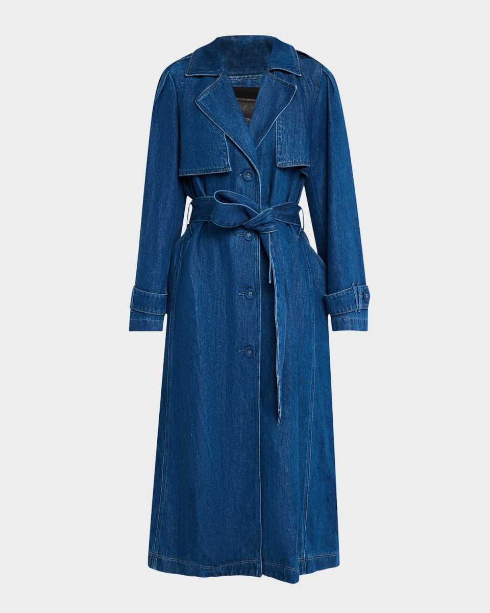 Raina Denim Trench Coat